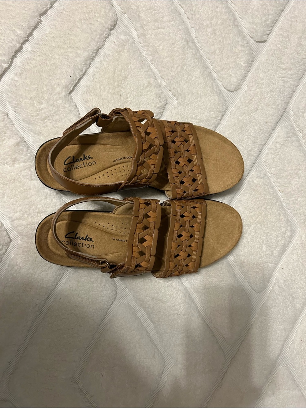 Clark’s Collection Laurieann Lilly Sandals in Tan Leather